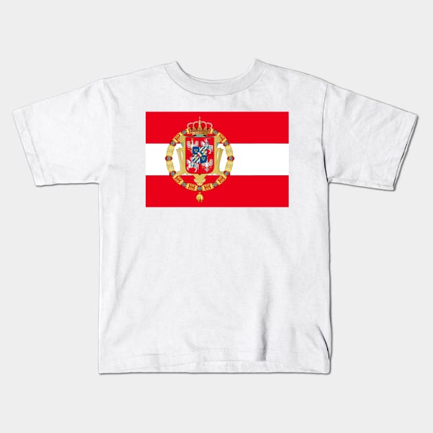 Polish Lithuanian commonwealth flag Kids T-Shirt by AidanMDesigns
